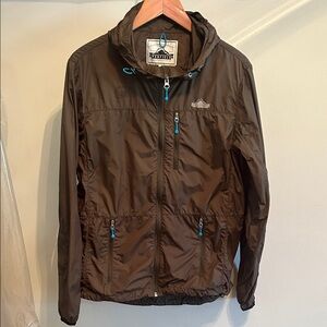 Penfield Brown Windbreaker with Blue Accents